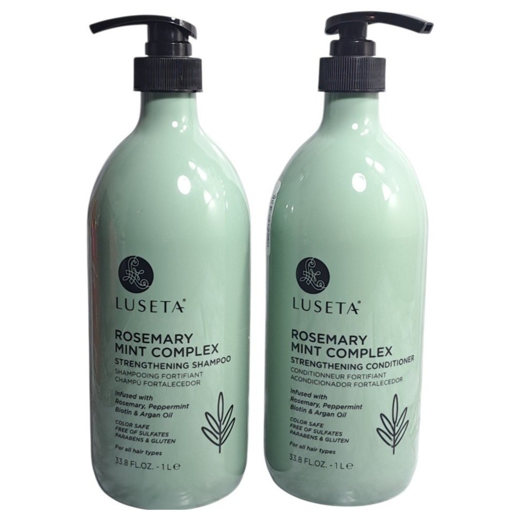 Luseta Rosemary Mint Strengthening Shampoo & Conditioner Set 33.8 Fl.‎ Oz. Each
